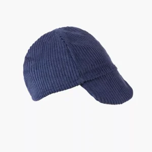 Casquette en velours bleu foncé