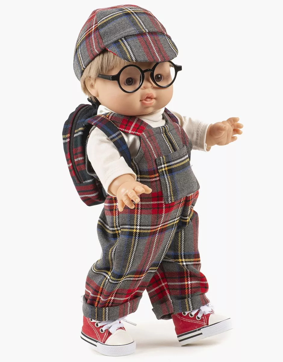 Casquette à carreaux Tartan gris – Image 3