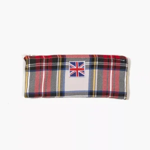 Trousse Talia pour enfant à carreaux Tartan écru