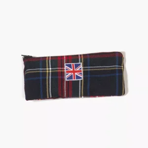 Trousse Talia pour enfant à carreaux Tartan marine