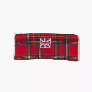 Trousse Talia pour enfant à carreaux Tartan rouge