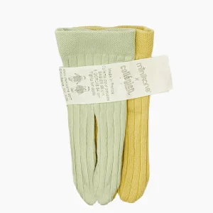 Lot de 2 collants verveine / camomille