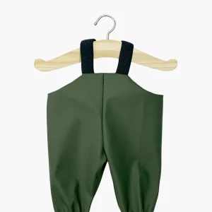 Salopette de pêcheur en enduit vert kaki