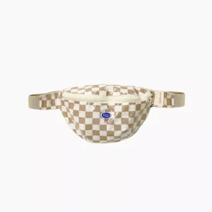 Minikane X Delage – Sac banane Enfant damier beige et blanc