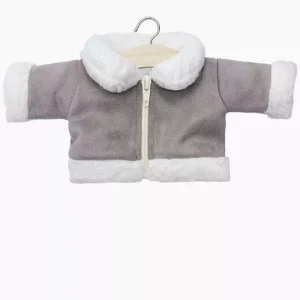 Blouson Margaret en faux daim taupe