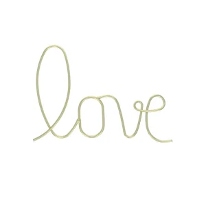 Mot Métal Doré Love
