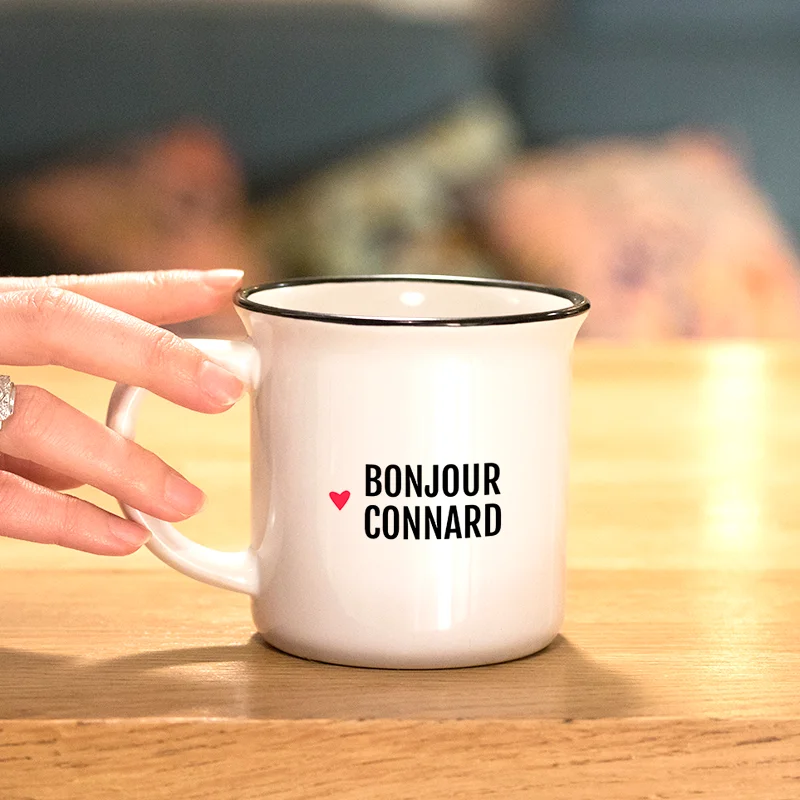 Mugs « Bonjour/Salut » (4 modèles), Bibiche fait son cirque – Image 4