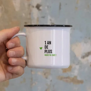 Mug « 1 an de plus, dans ta face ! », Bibiche fait son cirque