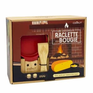 Coffret Raclette à la Bougie Cheminée Rouge