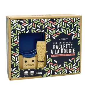 Coffret Raclette à la Bougie Feuilles Bleues
