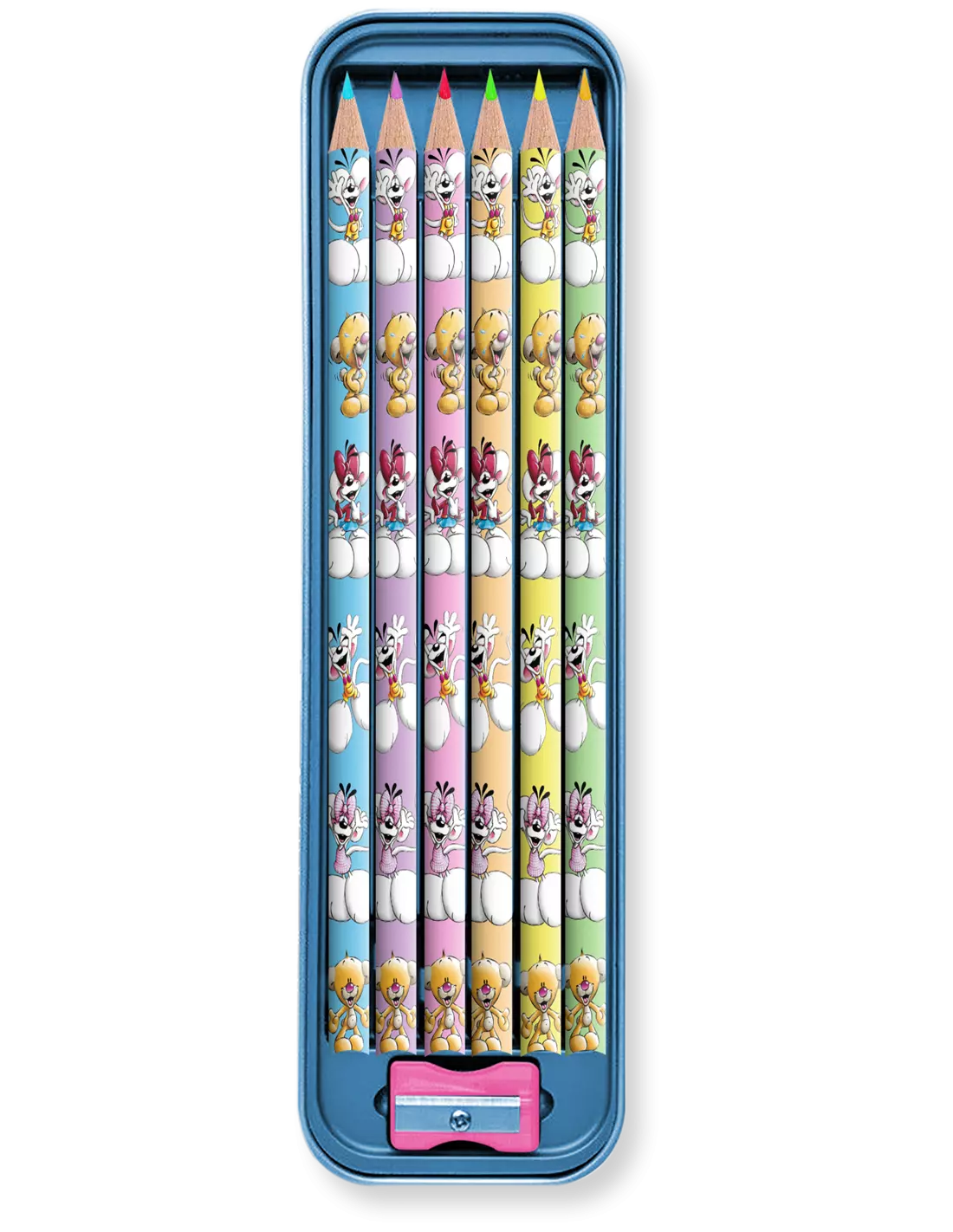 Plumier métal Diddl + 6 crayons de couleurs – Image 2