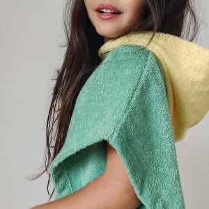 Poncho de bain vert – Poule Party