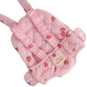 Porte-bébé pour Poupée – Imprimé Fraise | Tiny Harlow