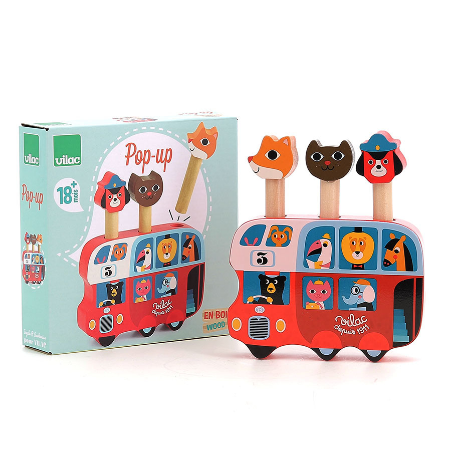 Pop-up en bois, Autobus anglais – Ingela P. Arrhenius – Image 2