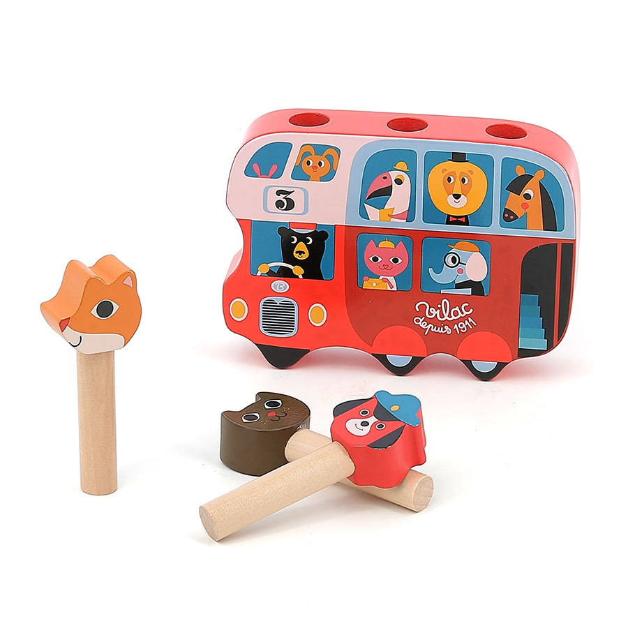 Pop-up en bois, Autobus anglais – Ingela P. Arrhenius – Image 3