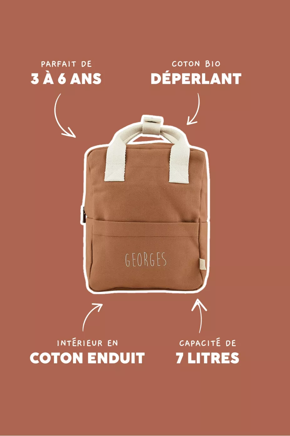 Sac à Dos Roméo Tomette – Petit Picotin – Image 2