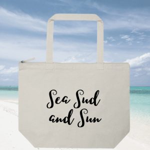 Tote bag sac personnalisé Sea Sud and Sun