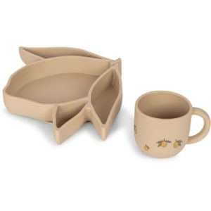 Set assiette et verre | Citron