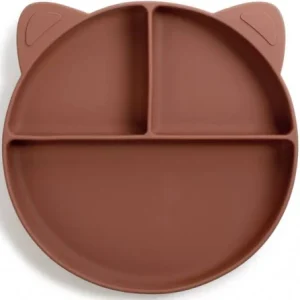 Assiette ventouse compartimentée | Chataîgne