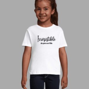 T-shirt fille Irrésistible de père en fille