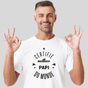 T-shirt – certifié meilleur papi