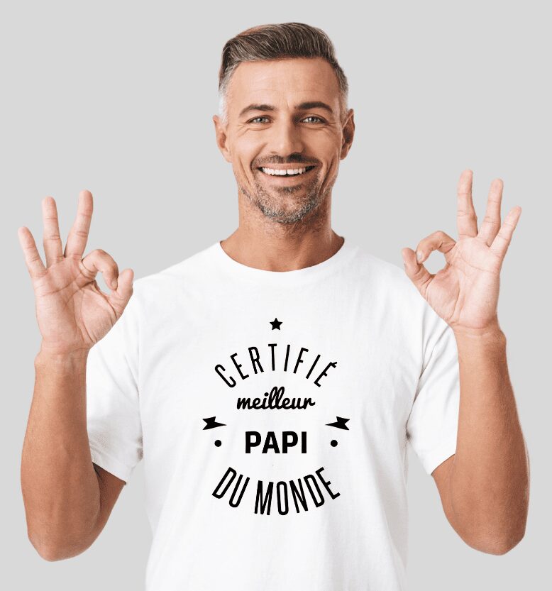 T-shirt – certifié meilleur papi
