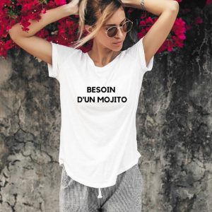 T-shirt personnalisé Besoin d&rsquo;un Mojito
