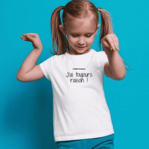 T-shirt comme maman j&rsquo;ai toujours raison