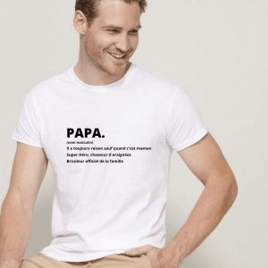 T-shirt personnalisé – définition de Papa