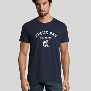 T-shirt personnalisé J&rsquo;peux pas j&rsquo;ai pêche