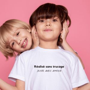 T-shirt garçon réalisé sans trucage