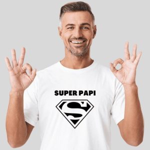 T-shirt personnalisé Super Papi Superman – Le cadeau original pour un grand-père unique