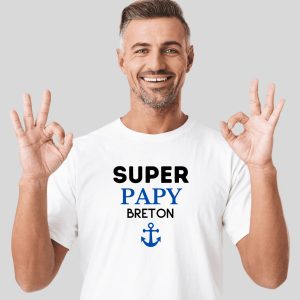 T-shirt super papy Breton