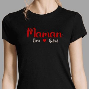 T-shirt maman prénom enfant
