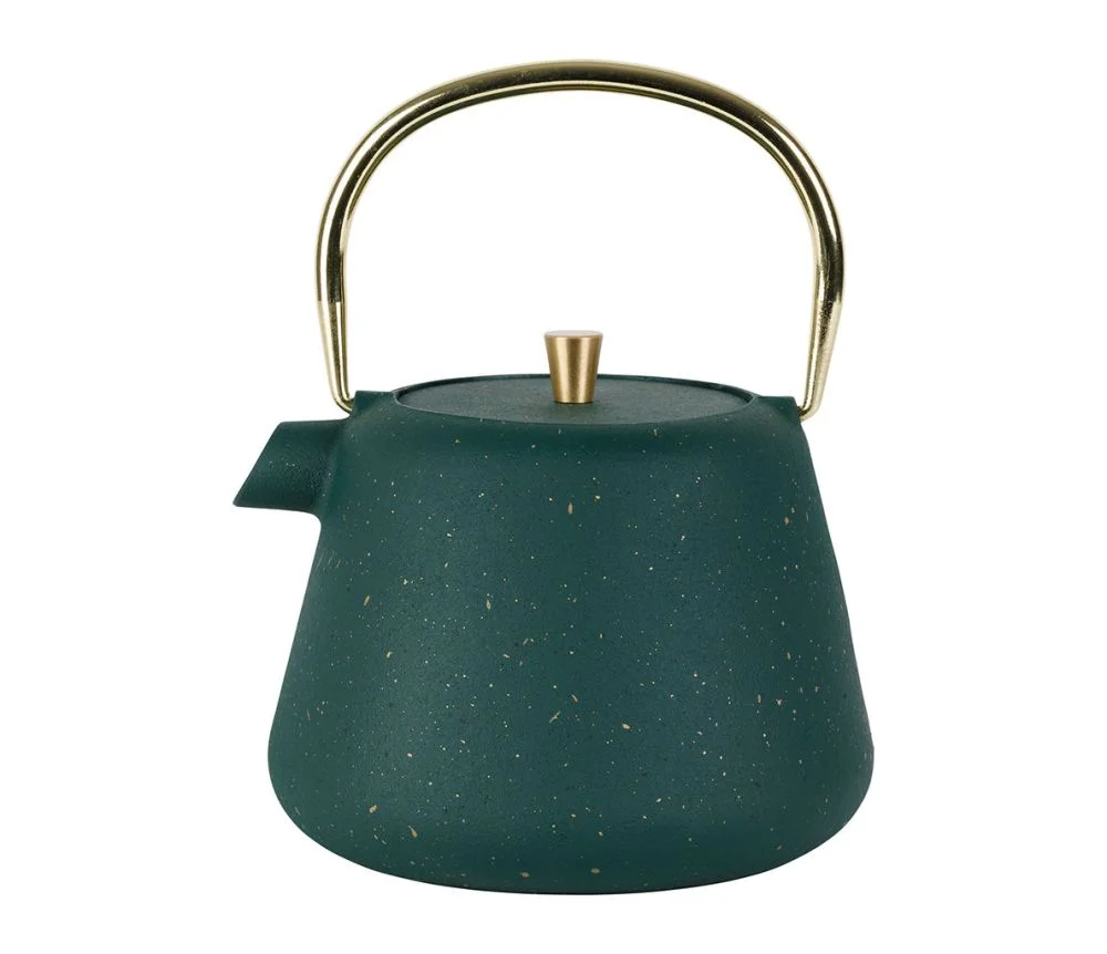 Théière anse dorée filtre Arty Émeraude Doré 1L – Yliades