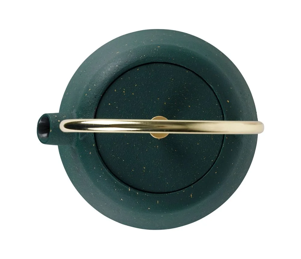 Théière anse dorée filtre Arty Émeraude Doré 1L – Yliades – Image 3