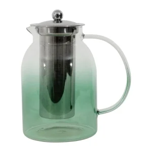 Théière filtre Funky Vert 1,5L Verre borosilicate – Yliades