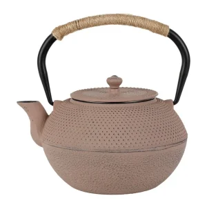Théière avec filtre picots Nude 1,2 L en fonte et inox, Yliades