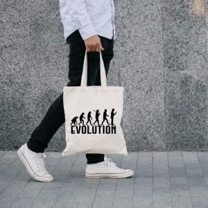 Tote bag homme – Evolution de l&rsquo;homme