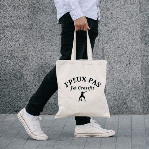 Tote bag homme – J&rsquo;peux pas j&rsquo;ai CrossFit