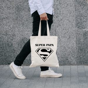 Tote bag homme – Super papa