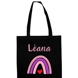 Sac personnalisé enfant – Arc en ciel