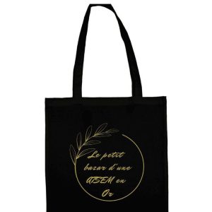 Tote bag le petit bazar d&rsquo;une ATSEM en OR