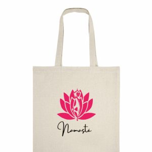 Tote bag sac sport personnalisé yoga – Namasté