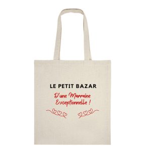 Tote bag petit bazar d&rsquo;une marraine exceptionnelle