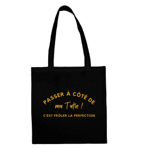 Tote bag noir – Tatie parfaite