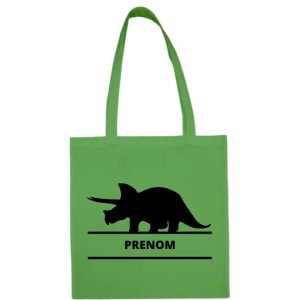 Tote bag sac personnalisé enfant – Tricératops
