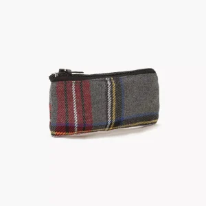 Mini trousse Talia pour poupée à carreaux Tartan gris