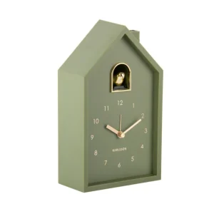 Réveil Cuckoo Modern Karlsson Vert – Present Time