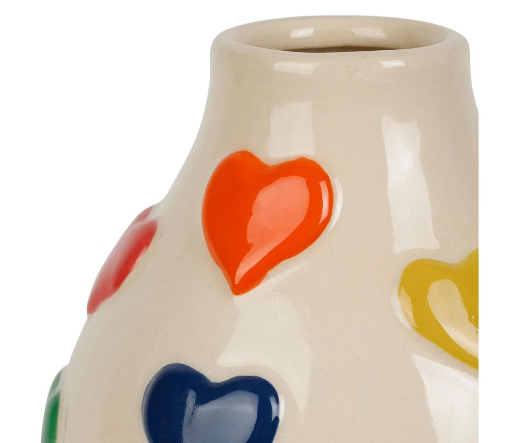 Vase Cœur Visage Arty Multicolore, Yliades – Image 2